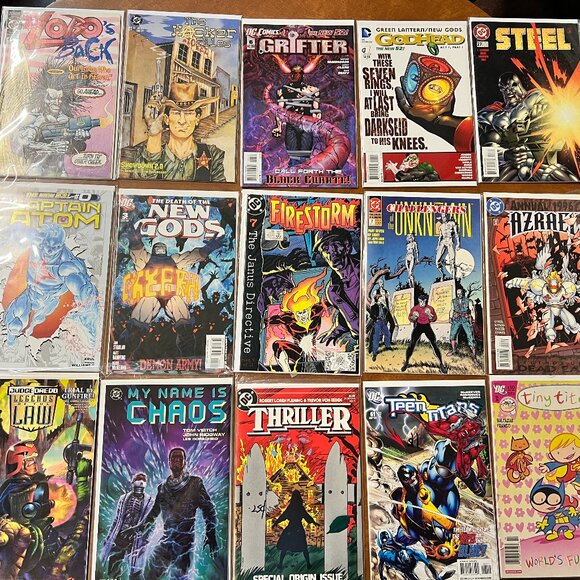 Lot of 15 Dc comics - Lobo's Back, Grifter, Firestorm, Azrael, Thriller, Tiny Ti - Picture 1 of 8